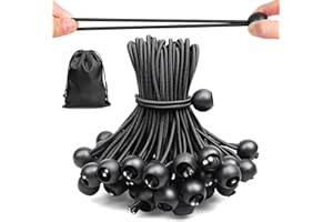 moinkerin 50 Pacco Corda Elastica 15cm Corda Elastica per Teloni per Teloni, Tende da Campeggio, Tettoie e Depositi all'Aperto