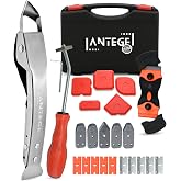 26-Piece Silicone Remover Kit with Stainless Steel Scraper and Case | Case with stainless steel tool, 5 profilers 23 angles,