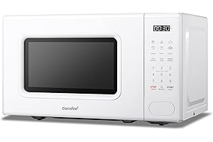 ‎COMFEE COMFEE' Digitale Mikrowelle, 700 W, 20 l, 6 voreingestellte Menüs, Express Cook, 11 Leistungsstufen, Auftauen, Speicherfunktion - Weiß - CM-E202CC(WH)