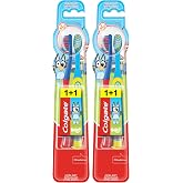 Colgate Kids Bluey, Children's Toothbrush, 2-5 Years, Pack of 4 | Children's Toothbrush, Small Head, Extra Soft Filaments, Ro