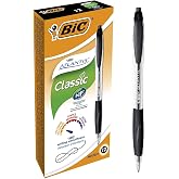 BIC Atlantis Classic basmalı t&uuml;kenmez kalem (0,32 mm, kutuda 12 adet) siyah