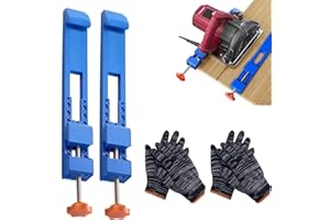 AMBEERT 2PCS Adjustable Cutting Machine Base Guide, Circular Saw Guide Rail, Circular Saw Guide, Track Base Rail, Wood Positioning Tool for Woodworking Sawing Professionals DIY Enthusiasts