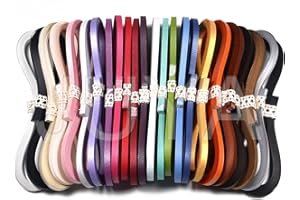 JUYA Metallisch Papier Quilling Set 2/3/5/7/10 mm Breite verfügbar (24 Farben, Breite 5mm)