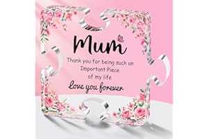 Gifts for Mum, Mothers Day Gifts Winzwon Mum Birthday Gifts Acrylic Puzzle Plaque Decorations, Personalised Presents for Stepmum Nan Nanny Nana Grandma, Christmas Stocking Fillers