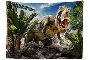 Ulticool – Tapisserie Murale Décorative Chambre - Dinosaure T-Rex - 200 x 150 cm Grand – Papier Peint Tissu – Tapestry Aesthetic Wall - Décoration Panoramique