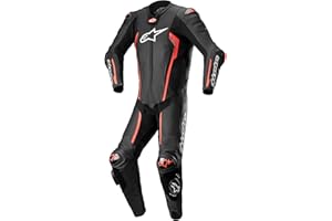 Alpinestars Missile V2 Costume da moto monopemo in pelle (Black/Red,56)