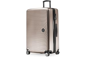 Hauptstadtkoffer - Mitte - Grande Valise Rigide, Trolley, Valise, TSA, 4 roulettes, Bagage en soute avec Extension de Volume de 8 cm, 77 cm, 130 litres, Champagne