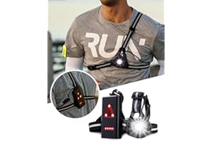 COYONCE Lampada frontale ricaricabile USB per corsa a piedi con illuminazione a LED da 500 lumen, angolo regolabile a 90 gradi e 3 modalità. Lampada Pettorale Impermeabile, ideale per le attività sportive