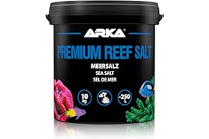 Sal Marina para Acuario Marino – ARKA Premium Reef Salt 10 kg – Sal sintética para corales LPS y SPS – Crecimiento, Color y Estabilidad – sin fosfatos – disolución rápida – Calidad Profesional