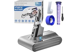 DTK Batterie pour Dyson V7 Batterie SV11 Compatible avec Dyson V7 Animal/Absolute/Fluffy/Motorhead/Trigger/HEPA avec 2 Filtres