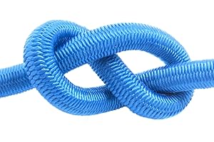 DQ-PP | Corde ÉLASTIQUE | Bleu | Sandow | Cable Souple | polypropylène tissé – Silicone Latex Coeur