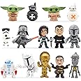 Star War Mini Figures Set Cake Figures, Star War Cake Decoration Supplies, Cupcake Figurines Party Cake Topper Set Birthday Decoration, 7 Pcs