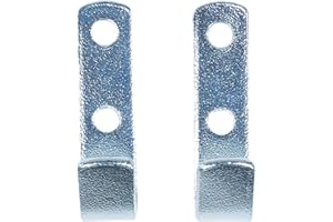 CONNEX Masidef member of the würth group DY270661 Gancio piatto da parete in acciaio zincato 20x65 mm. max 2 pz, 65 x 20 mm (170 kg)