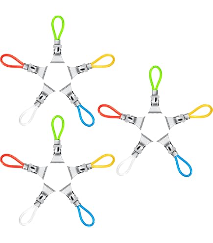 15 Clip Per Asciugamani In Metallo INGJIA – Morsetti Per Strofinacci Da Cucina E Bagno, 5 Colori