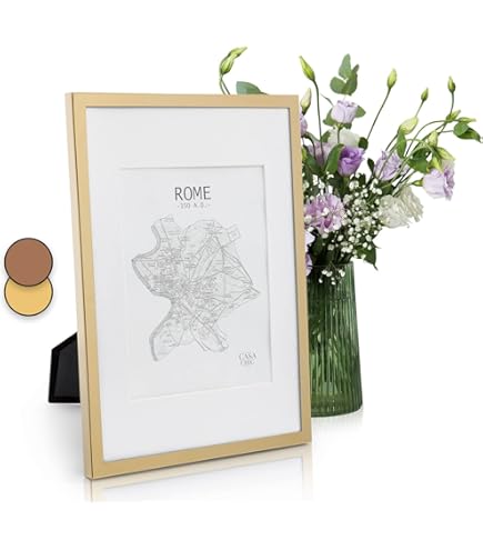 CADRE PHOTO ROUGE PVC VERRE A4 21X29.7CM