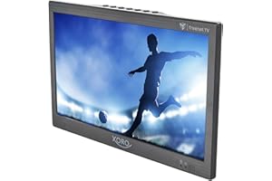 Xoro PTL 1050 V2-10,1" przenośny telewizor DVB-T/T2, system deszyfrowania Irdeto (w zestawie 6 miesięcy freenet TV), aktywna antena, akumulator, zasilanie 12/24 V
