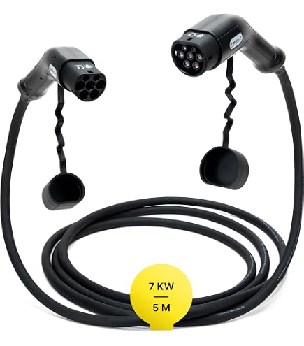 Cavo Di Ricarica Auto Elettrica Tipo 2 A Tipo 2, 7KW 32A 5 Metri - WADA POWER, Con Borsa