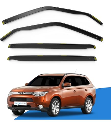 MITSUBISHI OUTLANDER Mk3 2013-onwards 4-pc Wind Deflectors HEKO Tinted