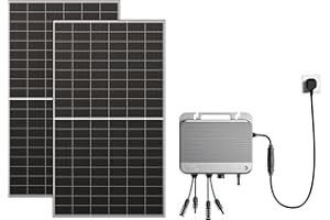 ZENDURE SUPERCHARGED Zendure SolarFlow 800 - Micro-onduleur Hybride Intelligent 1200W MPPT, Rendement énergétique de 96%, Puissance AC bidirectionnelle de 800 W, avec Panneau Solaire Bi-Facial 1300W (Installation Facile)