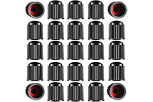 MISTER GIVER 20 Tapones Rueda Coche + Regalo 2 Tapones Fluorescentes,Tapones Rueda Universales con Anillo de Sellado Antifuga,Válidas para Coche,Moto,Bici y Patinete,Plástico Resistente Protege de Polvo y Humedad