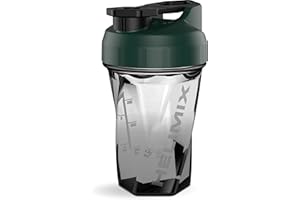 HELIMIX 1,5 Vortex Blender Shaker bottiglia contiene fino a 591 ml | Nessuna palla o frusta | Prodotto negli Stati Uniti | Portatile pre allenamento Proteine del siero di latte shaker tazza | Mescola