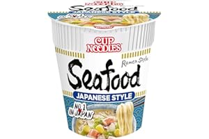 NISSIN Cup Noodles Kaisen Seafood Flavoured Instant Noodles, 75 g Pot (Pack of 8)