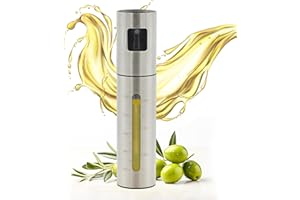 GENERIC Spruzzatore Olio Friggitrice Ad Aria BPA Tested, Olio Spray Per Friggitrice Ad Aria da 100ml Con Sistema Di Nebulizzazione a Nebbia Finissima, Nebulizzatore Olio Con Valvola Antigoccia e Vaporizzatore