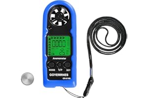 GOYERRNES Wind Gauge Anemometer GR-816B Digital with Wind Speed 0.3-30 m/s, Measurement Wind Speed/Temp (℃/℉) for Shooting, Windsurfing, Fishing, Hunting