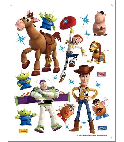 Autocollant Mural Toy Story Pour Chambre D'enfant - 48 X 60 Cm, Vinyle, Facile à Poser