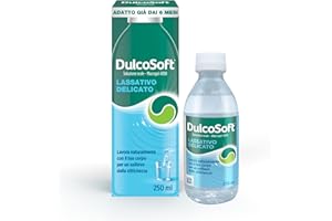 DulcoSoft Lassativo con Macrogol, Rimedi Stitichezza Adulti, Bambini - Senza Glutine, Senza Zucchero, Senza Lattosio - Lassativo Delicato per Irregolarità Intestinale, Stipsi (Soluzione Orale 250ml)