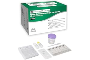 BERKELEY HEALTH Estimer la concentration de spermatozoïdes dans le sperme humain | Rapide et précis à 99,1 % | Kit pour autotest facile à suivre | 1 test