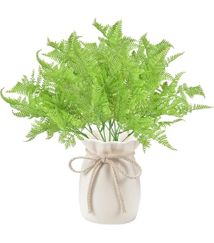 KENNET Ramo Di Felce Spada Finto, Artificiale, Verde-Giallo, Lunghezza 90 Cm, Per Decorazione Interni - 2