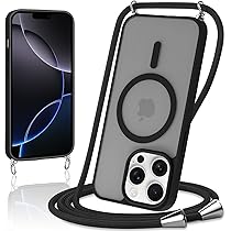 Handykette Für IPhone 16 Pro – Mit Magnetischer Hülle & Verstellbarem Band – Transparent & Kratzgeschützt