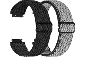 Dafean Tressé Bracelet Montre en Nylon pour 24mm 22mm 20mm 19mm 18mm bracelet Homme et Femme, Boucle Réglable Sangles Sport élastiques Bracelets de Montre de Remplacement