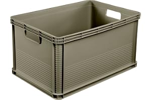 keeeper Robert Robust Transportlåda, 64 L, 60 X 40 X 32 Cm, Upp Till 60 Kg Lastkapacitet, Syrabeständig Och Livsmedelssäker