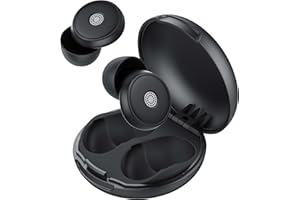 SKBA Tapones Oídos Ruido Dormir -45 dB, Tapones de silicona blandos y reutilizables con 8 tapones y bolsa de transporte, para dormir, conciertos, trabajar, estudiar, viajar (Negro)