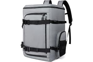 Bevalsa 60L Sac à Dos pour Chaussures de Ski, Sacs de Ski Sacs Combo Skis & Snowboard, Sac à Casque de Ski de Snowboard pour Casque de Ski, des Lunettes de Protection, des Skis, Snowboard