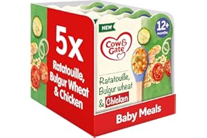 Cow & Gate Ratatouille Bulgur Wheat & Chicken Baby Food Meal, 230g (Pack of 5)