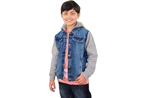 A2Z 4 Kids Niños Niños Mezclilla Chaqueta Diseñador Vellón Mangas & Capucha Estiloso Jeans Chaquetas De Moda Moda Abrigos Nuevo Edad 2-13 Años