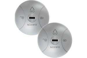 DAKEN Saturn GO - Cerraduras fijas para vehículos comerciales, bloqueo manual, zamak (Doble, Gris)