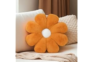 Aryan Bodenkissen, Blumenkissen, niedliches Bodenkissen, adrettes Raumdekorkissen für Schlafzimmer, Sofa, Couch, 38 cm (braun)