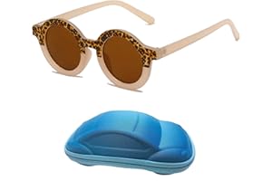 YAMEIZE Kids Sunglasses UV400 Protection Cute Round Glasses for Toddler Boys Girls Age 2-7