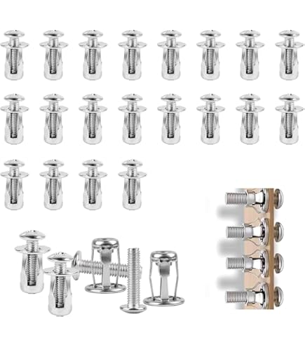 Dadi A Petalo Per Pareti Cave - 45 Pezzi Per Fissaggio In Lamiera E Plastica