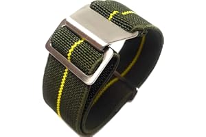 Max French Marine Nationale Elastic Nylon Navy Divers Parachute Watch Straps 20mm 22mm Military Bands