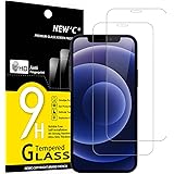 NEW'C 2-Pack Screen Protector with iPhone 12 Mini (5.4") - Tempered Glass HD Clear 9H Hardness Bubble Free