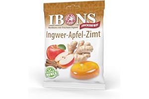 ‎IBONS IBONS Lutschbonbons 75g zuckerfrei (Ingwer-Apfel-Zimt)