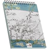 Retronote Almond Blossoms, Van Gogh 1890, A5 Eskiz Defter II, &Ccedil;izgisiz, 100 Sayfa, 100 gram, Beyaz Renk, Spiralli, Sketchbook