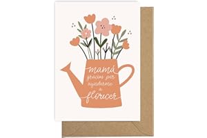 WILD CONFETTI Tarjeta felicitación cumpleaños mamá⎪Feliz cumple mama Día de la Madre⎪Tarjeta mujer en español