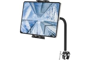 Tendak Schwanenhals Tablet Halterung, Tablet Halterung Fahrrad - Flexible Robuste Lang Arm Ständer, iPad Halter Lenker für iPad Pro, iPad Mini, iPad Air, iPhone, und Weitere 4,7-12,9 Zoll Geräte