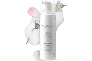 MÁDARA Organic Skincare | Mousse Nettoyante Visage - 150 ml, à l'extrait d'Achillée millefeuille Vegan, Mousse nettoyante douce, Vegan, Certifié Ecocert, Emballage recyclable